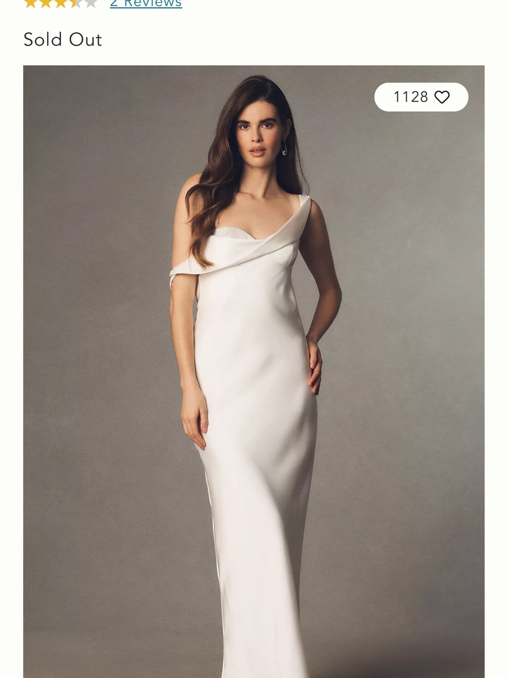 Mare Mare Ivory Maxi Slip Dress with Cowl Neck XS